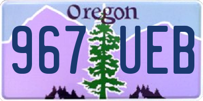 OR license plate 967UEB