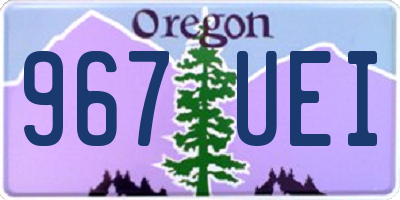 OR license plate 967UEI
