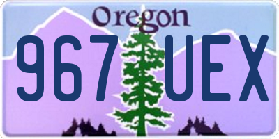 OR license plate 967UEX