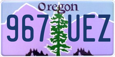 OR license plate 967UEZ