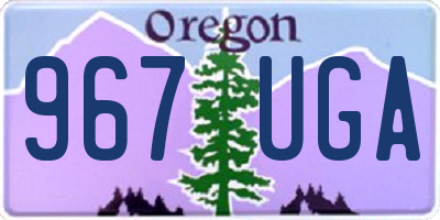 OR license plate 967UGA