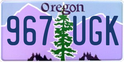 OR license plate 967UGK