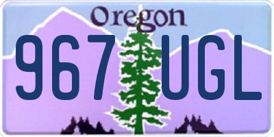 OR license plate 967UGL