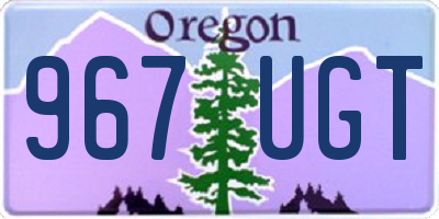 OR license plate 967UGT