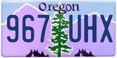 OR license plate 967UHX