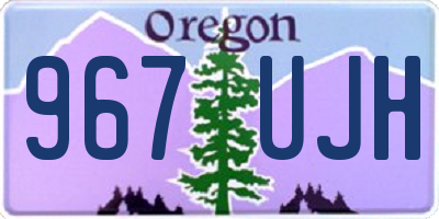 OR license plate 967UJH