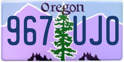 OR license plate 967UJO