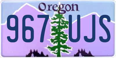 OR license plate 967UJS