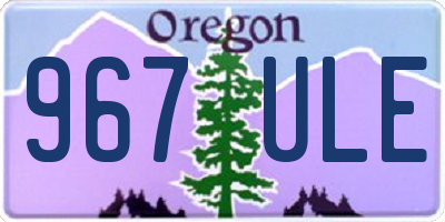 OR license plate 967ULE