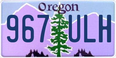 OR license plate 967ULH