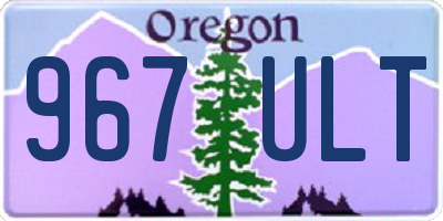 OR license plate 967ULT