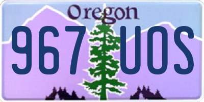 OR license plate 967UOS