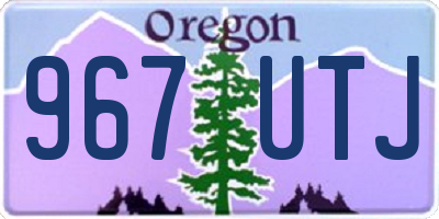 OR license plate 967UTJ