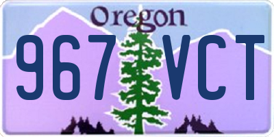 OR license plate 967VCT