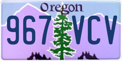 OR license plate 967VCV