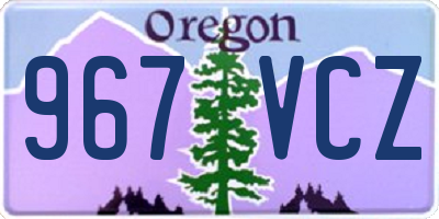 OR license plate 967VCZ