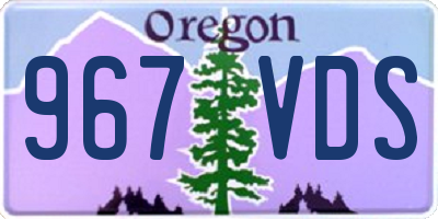 OR license plate 967VDS