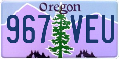 OR license plate 967VEU