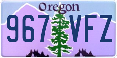 OR license plate 967VFZ