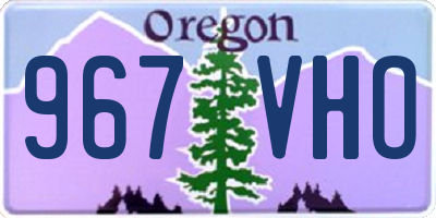 OR license plate 967VHO