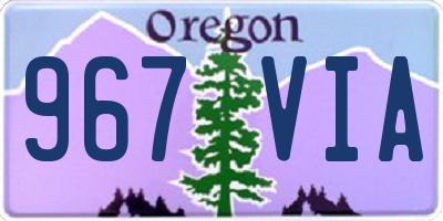 OR license plate 967VIA