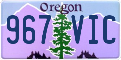 OR license plate 967VIC