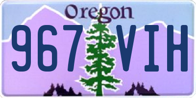 OR license plate 967VIH
