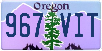 OR license plate 967VIT
