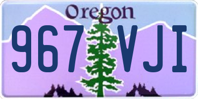 OR license plate 967VJI