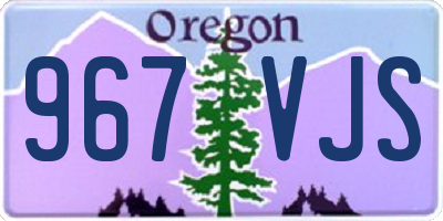 OR license plate 967VJS