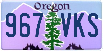 OR license plate 967VKS