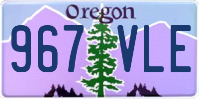 OR license plate 967VLE