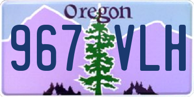 OR license plate 967VLH