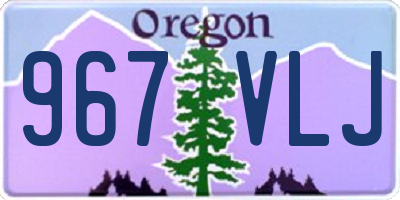OR license plate 967VLJ