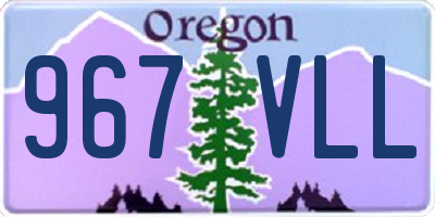 OR license plate 967VLL