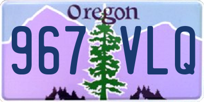 OR license plate 967VLQ