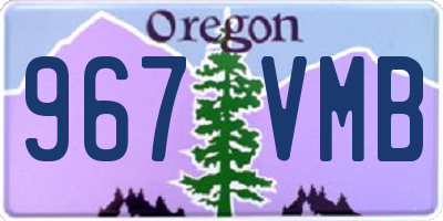OR license plate 967VMB