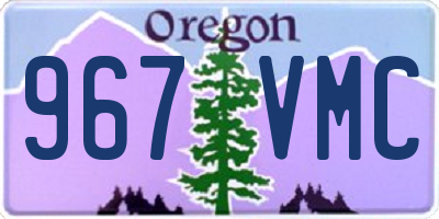OR license plate 967VMC