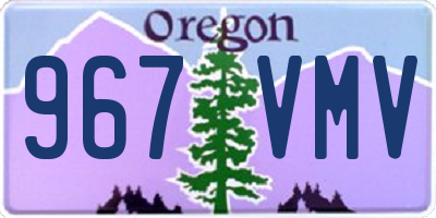 OR license plate 967VMV