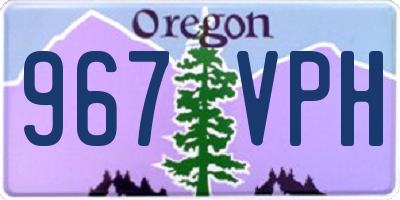 OR license plate 967VPH