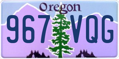 OR license plate 967VQG