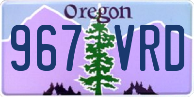 OR license plate 967VRD