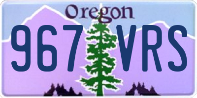 OR license plate 967VRS