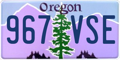 OR license plate 967VSE