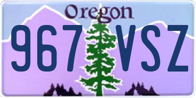 OR license plate 967VSZ