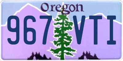 OR license plate 967VTI