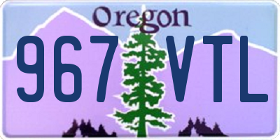 OR license plate 967VTL