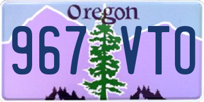 OR license plate 967VTO