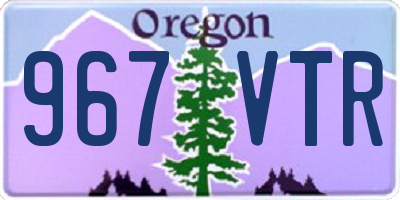 OR license plate 967VTR