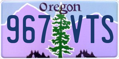 OR license plate 967VTS